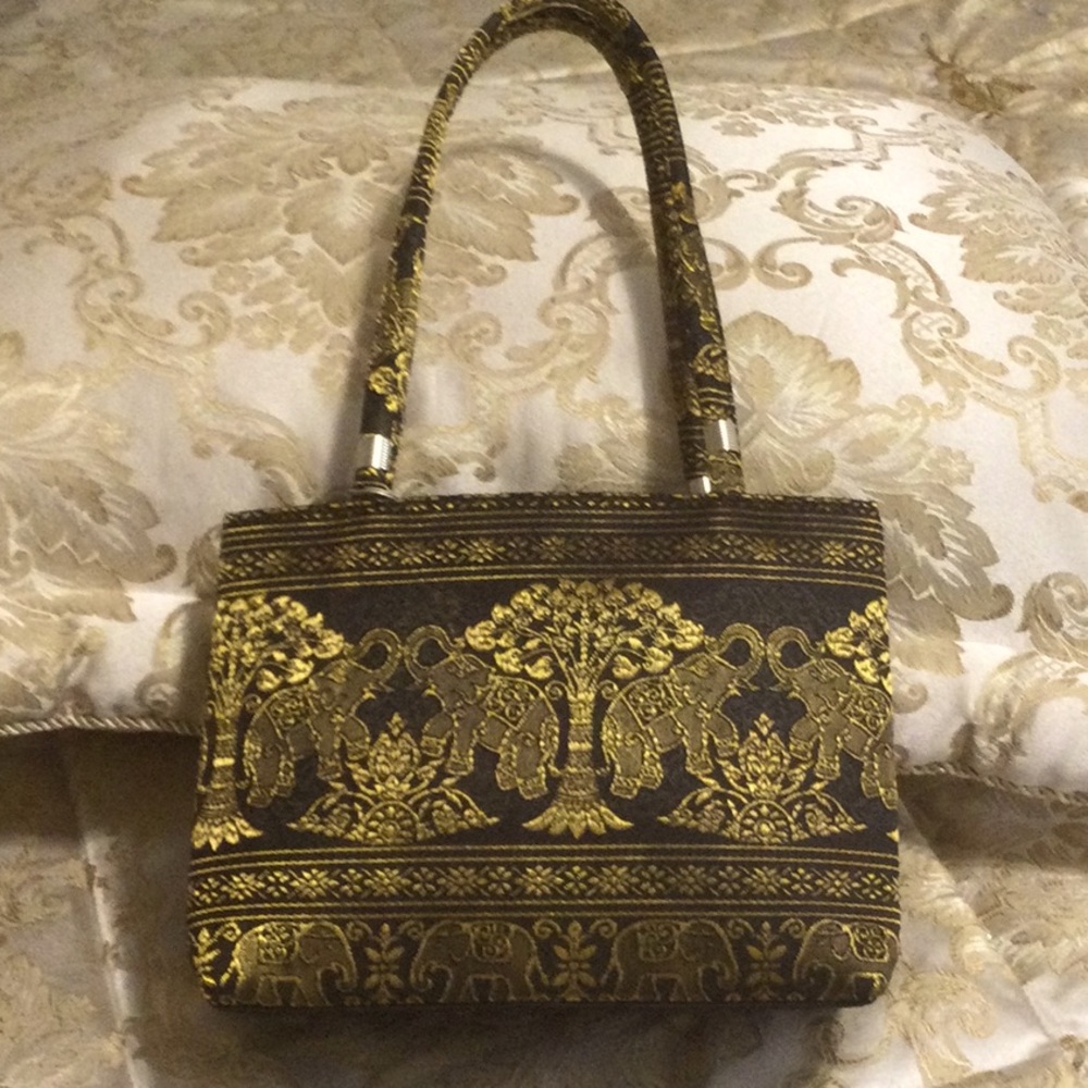 NEW Small Thai Elephant Fabric Tote Handbags
